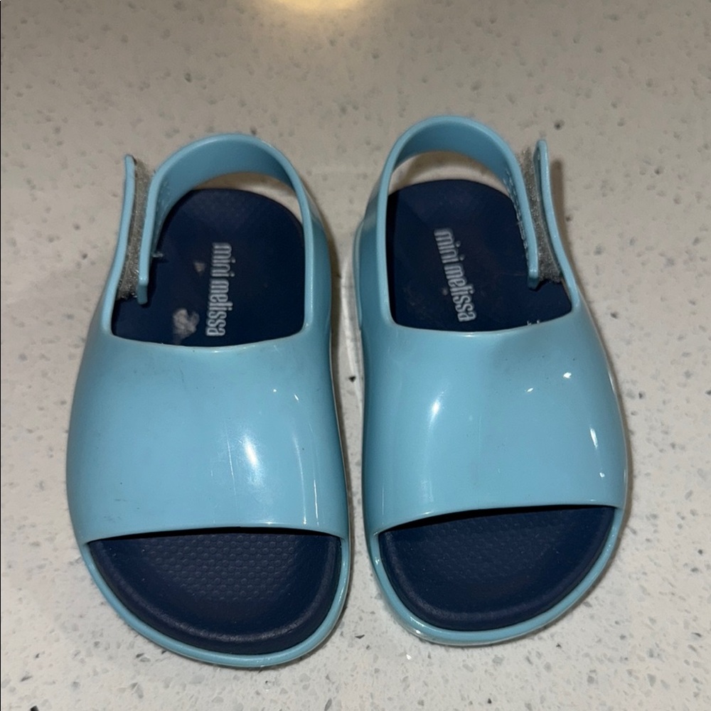 Mini Melissa Light Blue Kids Sandals